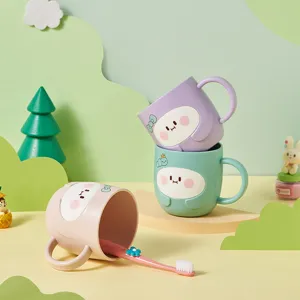 Cute children toothbrush cup thickened anti-fall cartoon mouthwash gargle mug for kids student