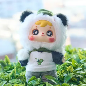 Lindo muñeco de peluche panda caja ciega, figura de peluche suave para decoración y regalo.