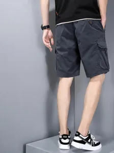 Andrikon Casual Cargo Shorts Xalari Fit Monochromato Kalokairi Outdoor Pockets