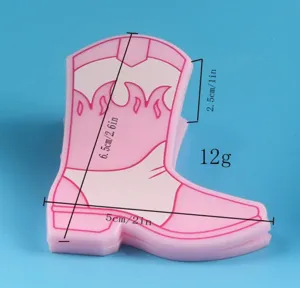 Creative pink cowboy boot plastic food bag sealing clip kitchen storage gadget size 6.5x5cm