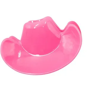 Pink cowboy hat food bag clip plastic kitchen sealing clip cute snack bag holder tool