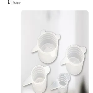 Silicone stretch lids detail showing translucent small bottle covers with tabs for sealing.