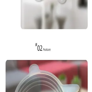 Silicone bottle stretch lid detail view, flexible seal cap for small glass jars and bottles.