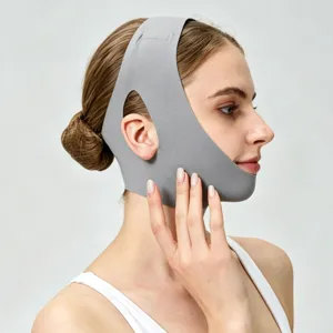 V-line lifting face bandage breathable elastic facial contouring belt for slimming and firming.