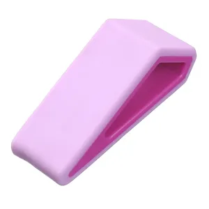 Portable trapezoid laptop stand, ergonomic desktop computer riser and cooling wedge base pad.