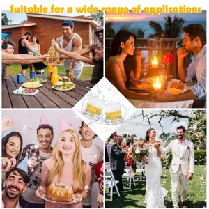 Mini 30ml plastic beer mugs transparent shot glasses for party wedding celebration drinks use.