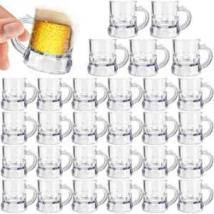 Transparent Plastic Mini Beer Cup Small Drinking Cup Reusable Party Wine Cup Clear Tumbler Tableware