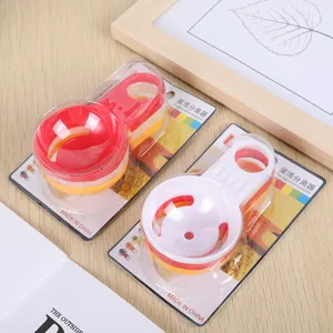 Plastic egg white separator kitchen baking tool set with blister packaging for easy yolk filtering.