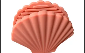 Pink silicone shell pot lid anti-scald clip kitchen heat-resistant handle cover tool