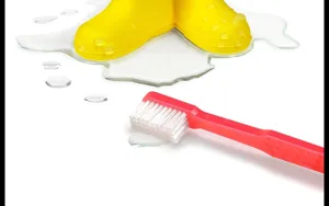 Cute yellow rain boot toothbrush holder creative mini cartoon bathroom organizer cute