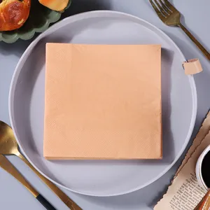 Χάρτινη πετσέτα μονόχρωμη 33x33cm μίας χρήσης διακόσμηση τραπεζιού για εστιατόριο