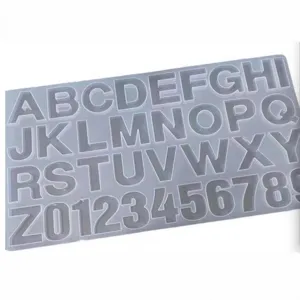 Alphabet and Number Silicone Mold DIY Epoxy Resin Fondant Cake Chocolate Craft Tool Set