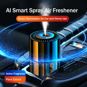 Difusor de Aromaterapia Inteligente para Coche Ambientador Ultrasónico Atomizador Eléctrico de Aceite Esencial Fragancia Interior