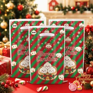 Borse di imballaggio per gnocchi di Natale a tema cartone animato, simpatici sacchetti
