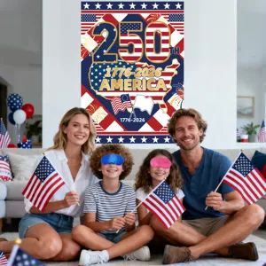 US Unabhängigkeitstag 250. Jubiläum Party Dekoration Banner und Foto Requisite Zubehör