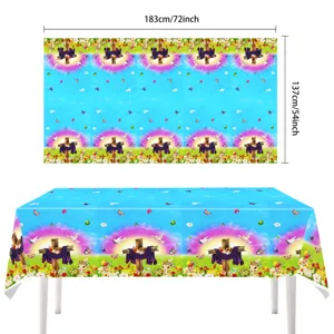 Ostern Tischdecke 183x137cm rechteckig Frühlingsfest Party Tischabdeckung Deko!