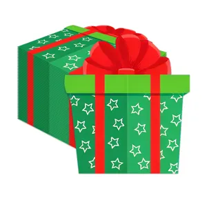 Kerst gevormde servetten geschenkdoos ontwerp feest papier servetten decoratieve