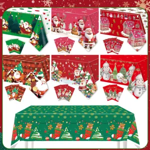 Tovaglia di Natale usa e getta impermeabile per decorazioni di feste e festività.