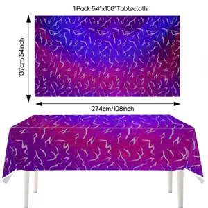 Nützliche Einweg wasserdichte Laser Tischdecke für Party Dekoration, Größe 54x108 Zoll.