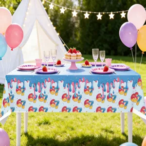 Bunte Cartoon Themen Party Tischdecke Geburtstag Plastik Tischabdeckung Dekoration Event