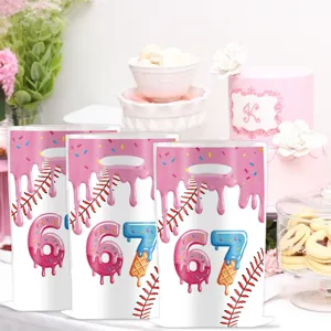 67 Theme Ice Cream Birthday Party Gift Candy Bags Disposable Paper Packaging Bag!