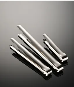 Stainless steel ice tongs kitchen food tongs non-slip sugar clip 304 stainless steel