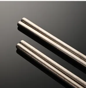 Pure titanium extended frying chopsticks detail view, lightweight high temperature resistant cooking tool.