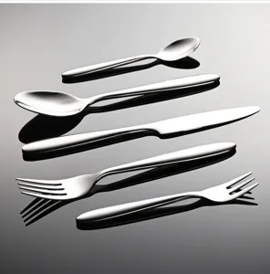 Set posate in acciaio inox coltello forchetta cucchiaio da cucina di lusso 5pz