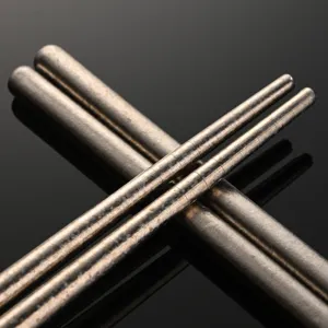 Pure titanium crystal lengthened frying chopsticks for home kitchen cooking and frying tools.