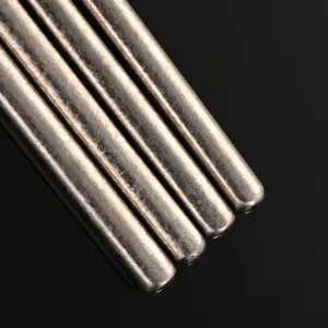 Pure titanium lengthened frying chopsticks, crystal texture, lightweight durable metal tool.
