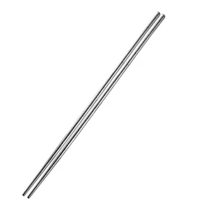 Pure titanium long frying chopsticks for household and hotel use, lightweight metal kitchen tool.