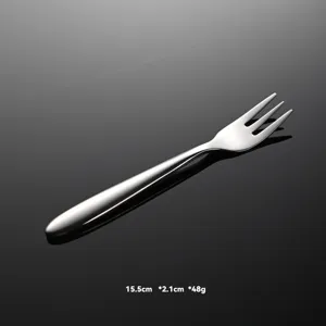 Forchetta da dessert in acciaio inox 15.5cm posate da tavola per bistecca casa e ristorante