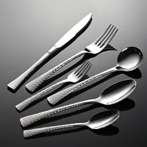 Aien Acciaio Inossidabile 304 Kaya Coda di Pesce Tessuta Set di Posate Coltello Forchetta Cucchiaio Moderno Minimalista Stoviglie