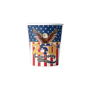 Pappbecher für das amerikanische 250. Jubiläum patriotische Party Dekoration Zubehör.
