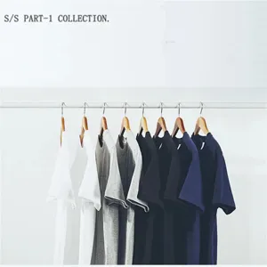 Set di t-shirt a maniche corte in cotone da uomo, top basic in tinta unita estivi.