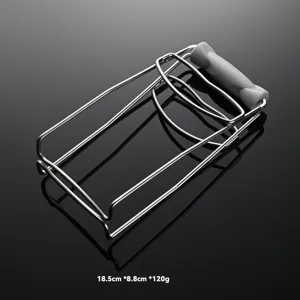 Stainless steel anti-scald plate gripper kitchen dish clamp steamer tool detail display
