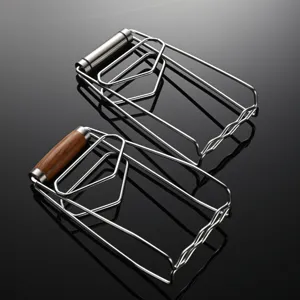 304 Stainless Steel Anti-Scald Dish Clamp Kitchen Bowl Gripper Pot Holder Metal Grabber Tool for Steamer Kitchen Gadgets
