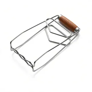 Stainless steel dish retriever anti-scald kitchen clip bowl gripper for hot plates.