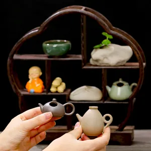 Nouvelles miniatures théière étagère Bogu table à thé en bois ornements décoratifs maison.