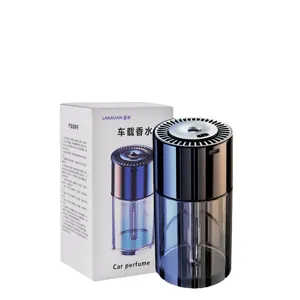 Car air freshener automatic spray perfume diffuser vehicle scent atomizer black elegant design