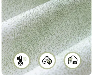 Cooling silk sofa cover fabric detail close-up showing breathable and soft texture.