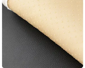 Vue détaillée du tissu de support antidérapant à points en silicone pour coussin de canapé.