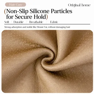 Thickened plush sofa cushion fabric with anti-slip silicone backing for winter use.
