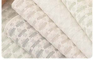 Detailed view of the soft chenille sofa cushion fabric, showing exquisite texture and quality.