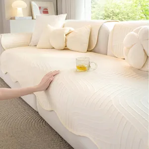 Ice silk summer foxtail pattern sofa cushion cover universal slipcover living room decor