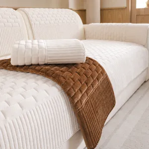 Corduroy sofa cover anti-slip couch cushion slipcover four seasons universal modern luxury