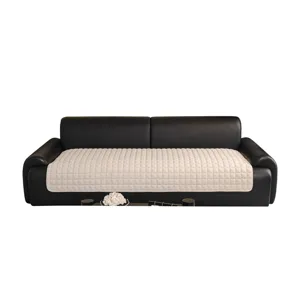 Winter dicke gesteppte Sofakissen Plüsch Anti-Rutsch Sitzbezug für gerades Sofa Heimdekor!