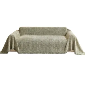 Copridivano in Ciniglia Quattro Stagioni Universale Fodera Decorativa Moderna Minimalista Protezione per Divano