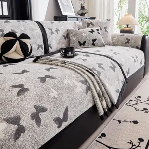 Modern luxury sofa cushion cover set, four seasons universal non-slip protector slipcover