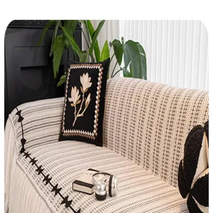 Chenille sofa cover universal four seasons anti-scratch furniture protector throw blanket style.